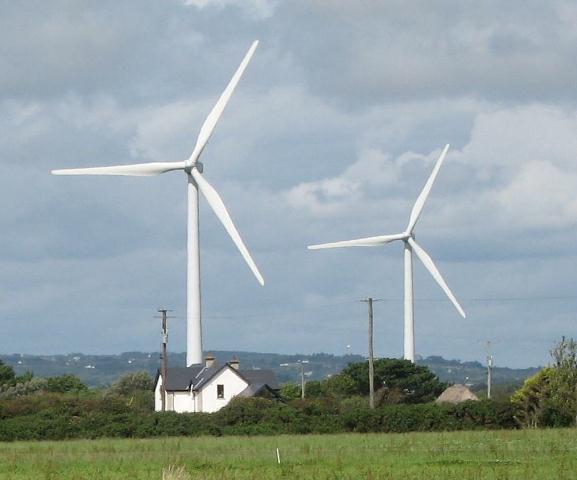 wind turbine and house