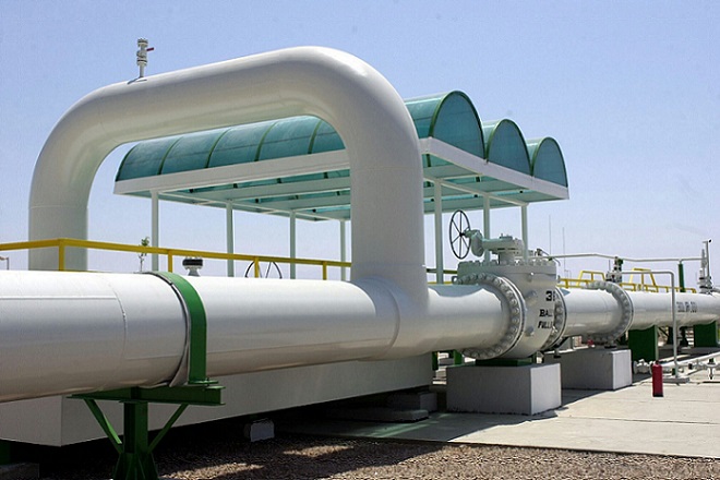 Part of the newly inaugurated Arab Gas Pipeline Project in Taba