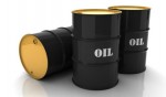black-oil-barrels-with-mark-on-white-background