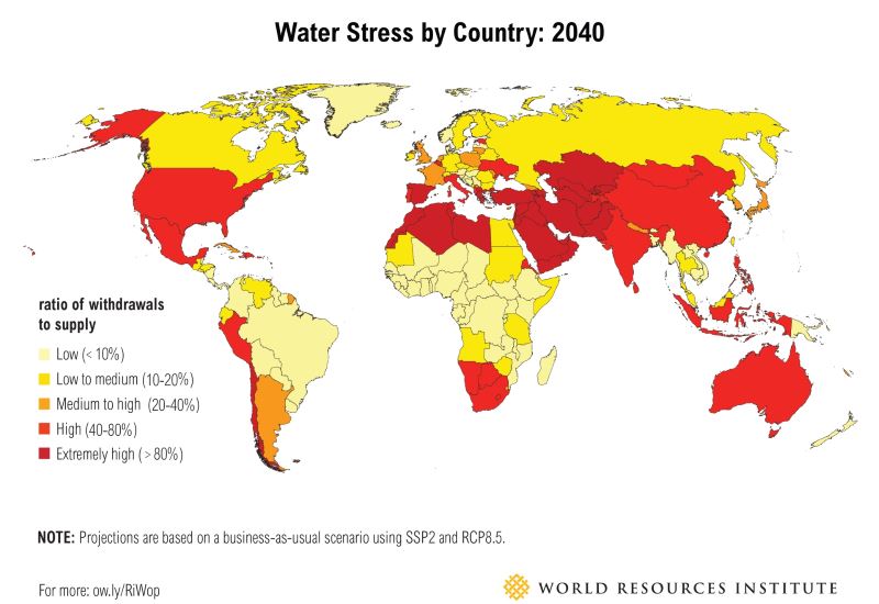 Η Ελλάδα ανάμεσα στις 33 χώρες με πρόβλημα λειψυδρίας έως το 2040