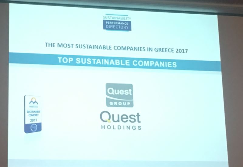 Η Quest Συμμετοχών αναγνωρίζεται ως Top Sustainable Company