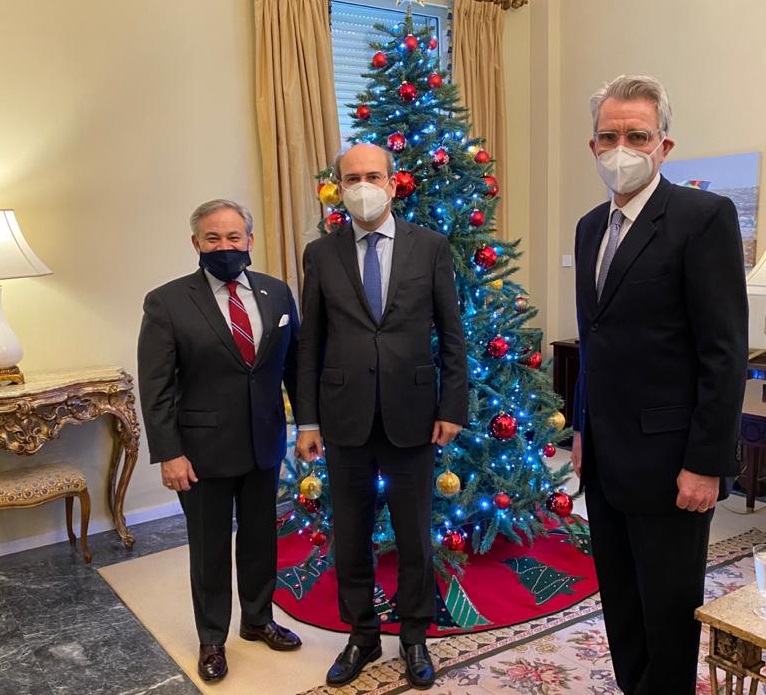 Συνάντηση Κωστή Χατζηδάκη με τον υπουργό Ενέργειας των ΗΠΑ Dan Brouillette