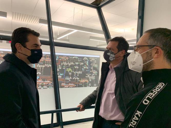 Επίσκεψη του ΥΠΕΝ στο Κέντρο Ελέγχου Ενέργειας
