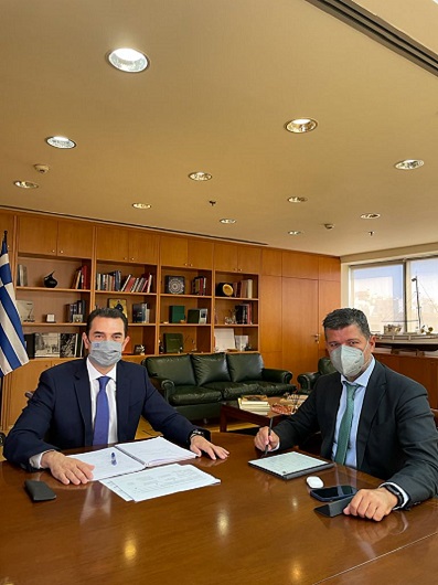 Συνάντηση Κ. Σκρέκα και Γ. Στάσση για την απλοποίηση της διαδικασίας διατήρησης του αγροτικού τιμολογίου