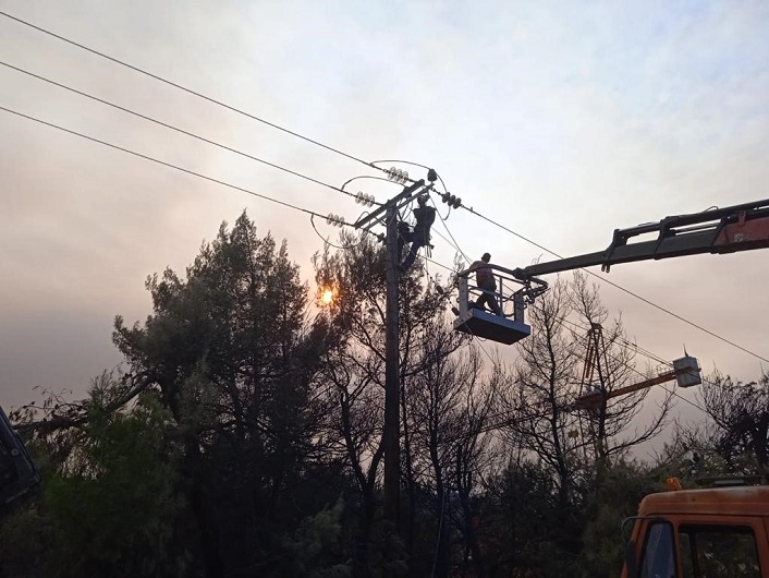 Ενημέρωση σχετικά με την αποκατάσταση των ζημιών στο Δίκτυο Ηλεκτρικής Ενέργειας λόγω των πυρκαγιών στην Αττική