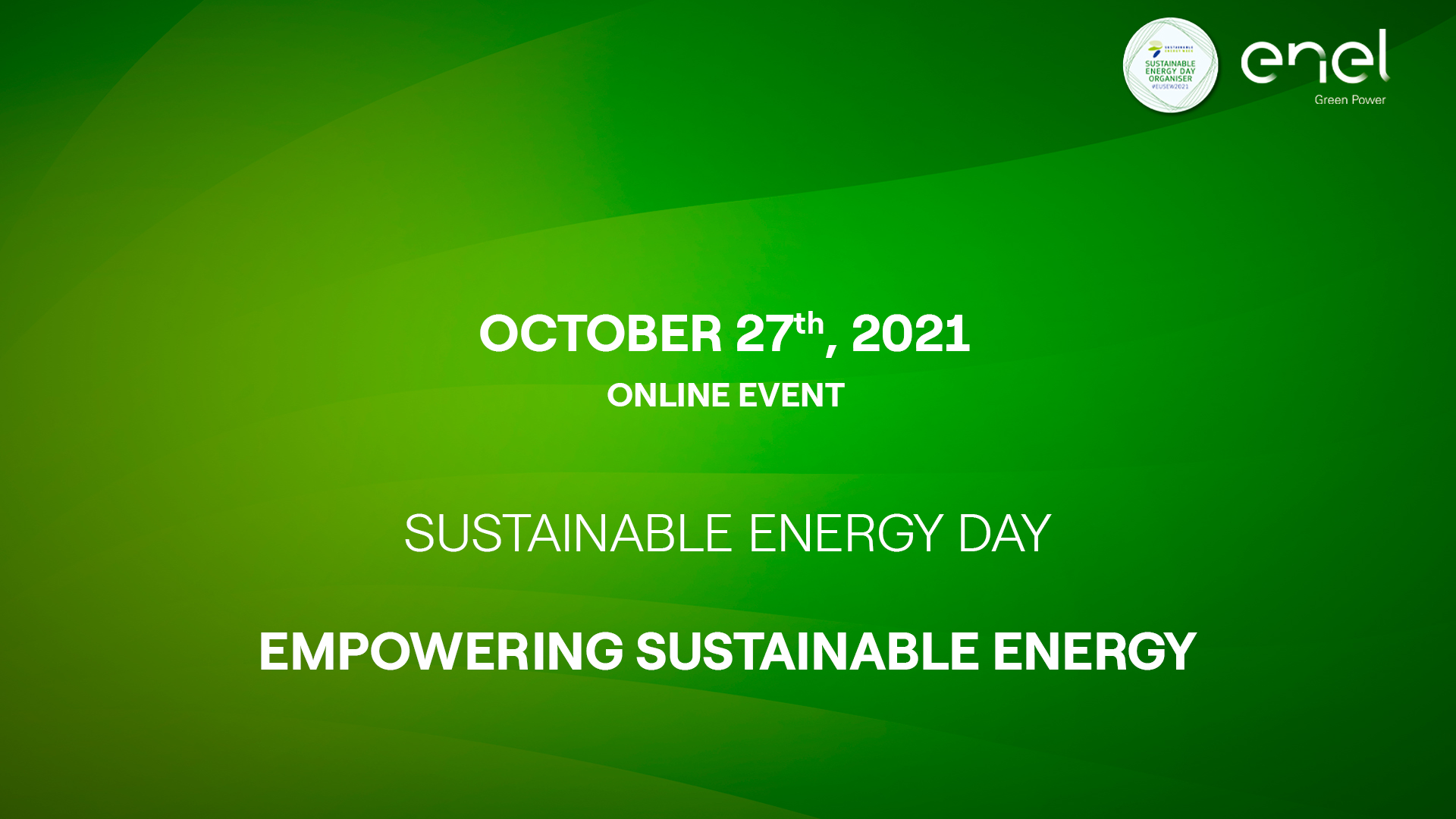H ENEL GREEN POWER συμμετείχε στην Ευρωπαϊκή Εβδομάδα Βιώσιμης Ενέργειας