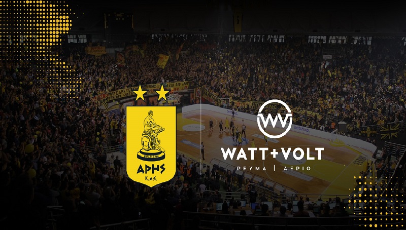 WATT+VOLT & ΚΑΕ ΑΡΗΣ: Μαζί ως το 2023