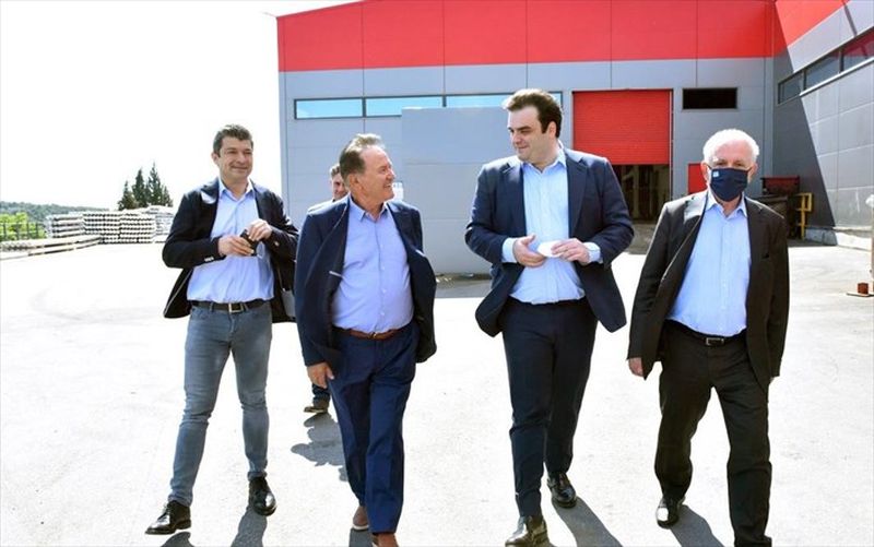 Aluminco: Επίσκεψη του Υπουργού Επικρατείας και Ψηφιακής διακυβέρνησης στις εγκαταστάσεις της στα Οινόφυτα