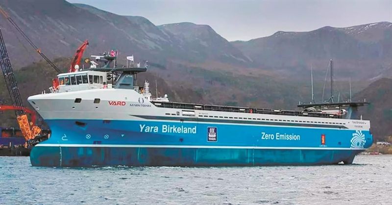 Νορβηγία: Παρθενικό ταξίδι για το πρώτο ηλεκτροκίνητο πλοίο για κοντέινερ