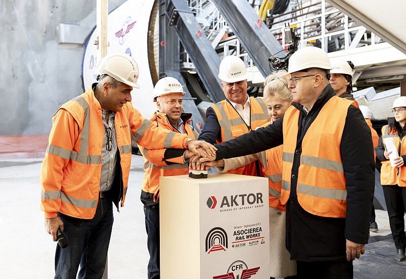 H Άκτωρ κατασκευάζει τις μεγαλύτερες σιδηροδρομικές σήραγγες της Ρουμανίας με παράλληλη χρήση 4 TBM