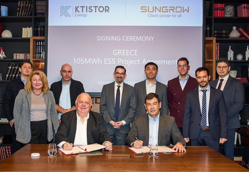 Sungrow και KTISTOR Energy συνεργάζονται για σημαντικά έργα BESS στην Ελλάδα με εφαρμογή του PowerTitan 2.0