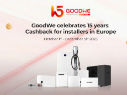 GoodWe celebrates 15 years with cashback for installers in Europe