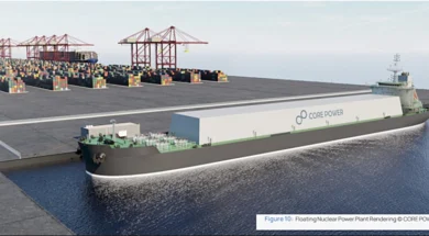 Floating Nuclear power plant rendering copywrite-CORE POWER-800-px