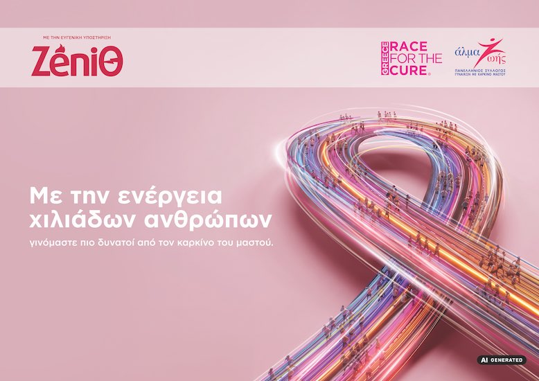 Η ZeniΘ μετέτρεψε την ενέργεια σε μήνυμα ελπίδας στο 18ο Greece Race for the Cure 2026